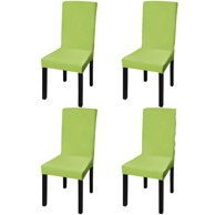 Rastezljive navlake za stolice 4 kom Zelena boja