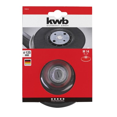 KWB Brusna podloga, gumeni disk 125 mm, M14