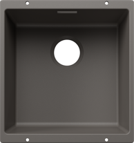 BLANCO Sudoper Subline 400-U Silgranit, vulkan siva