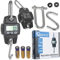 GEKO Elektronička skladišna vaga s kukom, 300 kg