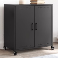 Komoda crna 68x39x72 cm hladno valjani čelik