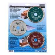 KRAFTFIXX Set dijamantnih reznih ploča 3/1 115 mm