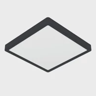 EGLO Nadgradna lampa Fueva 5 900588, LED 20,5 W, 3000 K, dimabilna, crna, 285x285