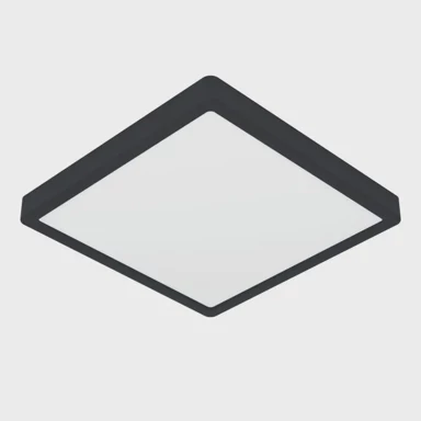 EGLO Nadgradna lampa Fueva 5 900588, LED 20,5 W, 3000 K, dimabilna, crna, 285x285