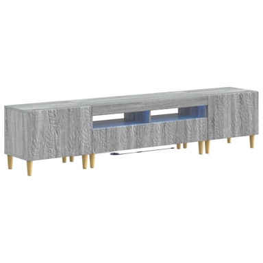 LED TV ormarić 5 kom od konstruiranog drva, siva sonoma