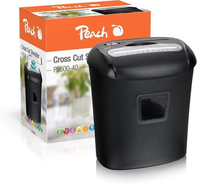 PEACH uništavač papira P4-10, P-4, 10 listova, koš 21 l
