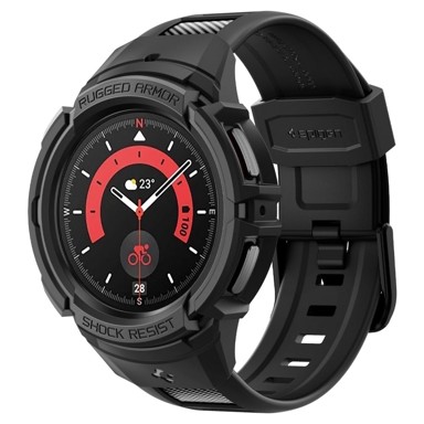 SPIGEN Maskica Rugged Armor PRO za Samsung Galaxy Watch 5 Pro 45mm, black ACS05301