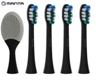 MANTA LOVIO SonicProtect PRO Glave za električnu četkicu, 5 kom, mekane, crne