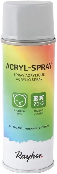 RAYHER Sprej akril 200 ml, svijetlosivi