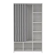 TVILUM Bijeli/sivi ormar 105x180 cm Kit