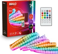 BRILONER Cob LED traka 5 m, prigušivanje, rgbic, topla, bijela