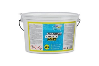 BAZENAPOOL Tablete klora MAXI 5 kg, bijela
