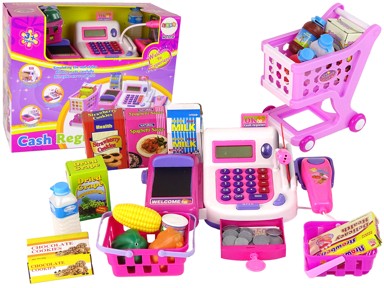 Trgovinski blagajna s kalkulatorom i dodacima