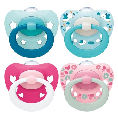 NUK Duda varalica Signature, silikon, višebojna, 18-36 mj, 2 kom