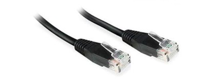 U/UTP Mrežni kabel CAT6, PVC, 0,25 m, crni