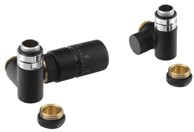 SAPHO Termostatski ventil kompaktni lijevi, crna mat