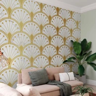 Tapeta Gold Marble Art, 350x256 cm, premium