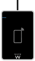 EWENT Čitač pametnih i osobnih kartica, USB 2.0, NFC, crni, EW1053
