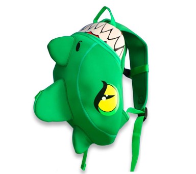 CRAZYSAFETY Ruksak za djecu Dino, zeleni