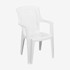 IPAE PROGARDEN Plastična stolica Arpa,5x54x82 bijela