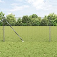 StubZa ogradu s oštricom 26 kom Ø32 mm 160 cm galvanizirani čelik, siva