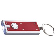 LED Ručna svjetiljka s plastična s alkicom Bath, crvena