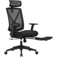 SONGMICS Uredska stolica, OBN61BKV1, crna