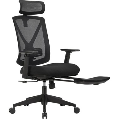 SONGMICS Uredska stolica, OBN61BKV1, crna