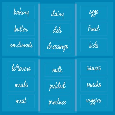 Naljepnice hrane za zamrzivač IdSign Uređivanje kuće