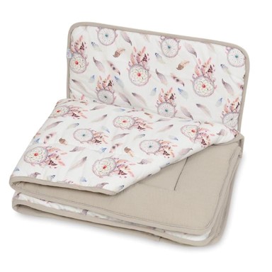 BABYMATEX Poplun i jastuk MUSLIN, poplun 80x100 cm, jastuk 30x40 cm, hvatači snova