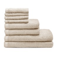 CATHERINE LANSFIELD Bež brzosušeći pamučni set ručnika 8 kom Quick Dry