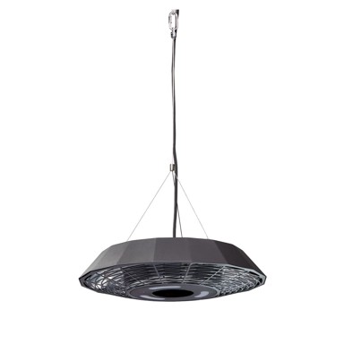 ENDERS Crna viseća električna grijalica Marbella