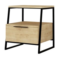 KALUNE DESIGN Noćni ormarić s policama u prirodnoj boji Pal