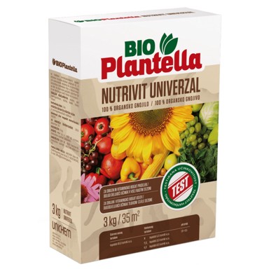 BIO PLANTELLA Kruto gnojivo NUTRIVIT, organsko, 3 kg