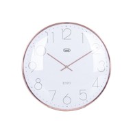 TREVI Zidni sat, 30cm, metalni okvir, analogni, bronca 0M351215