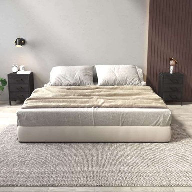 Noćni ormarići 2 kom crni 40x30x55 cm od masivne borovine, crni