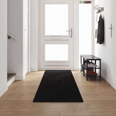 Tepih staza Crna 80 x 500 cm 100% Polipropilen Tuft