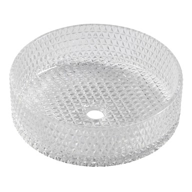 SAPHO Umivaonik okrugli Maragua ø 39,5 cm, stakleni