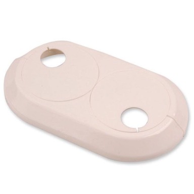 TYCNER Dvostruka rozeta za radijator 16 mm, bijela