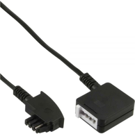INLINE Telefonski kabel 18847, 15 m, crni