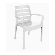 IPAE PROGARDEN Plastična stolica Borneo 43x38x56 bijela