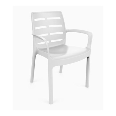 IPAE PROGARDEN Plastična stolica Borneo 43x38x56 bijela