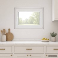 RISOR podrumski prozor PVC 80 x 55 cm, bijeli iznutra