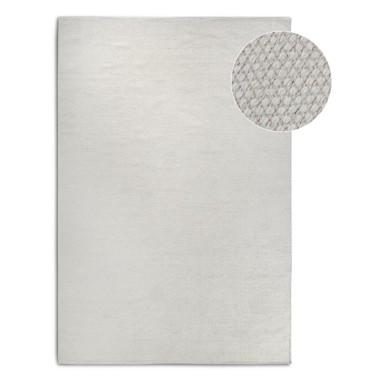 ELLE DECORATION Krem ručno rađen tepih od mješavine vune 80x150 cm Pradesh Natural White 