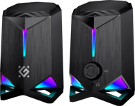 DEFENDER Zvučnici GRAVITY 65048, 2.0, 6 W, RGB, crni