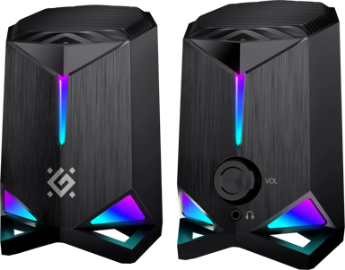 DEFENDER Zvučnici GRAVITY 65048, 2.0, 6 W, RGB, crni