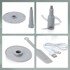 KELA Električna sjeckalica KL-10130, 0,8 l, 12,5x12x22,5 cm, siva