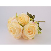 Umjetni buket Ruža, 45 cm, krem