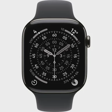 APPLE Pametni sat Watch Series 11, Titanium Slate 46 mm, Titanium Case/Black Sport Band (M/L), Cellular