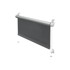 GARDINIA Tamno sive rolete 42, 5x150 cm Mini Termo